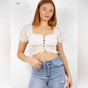 Grey Bandit Loving You White Top